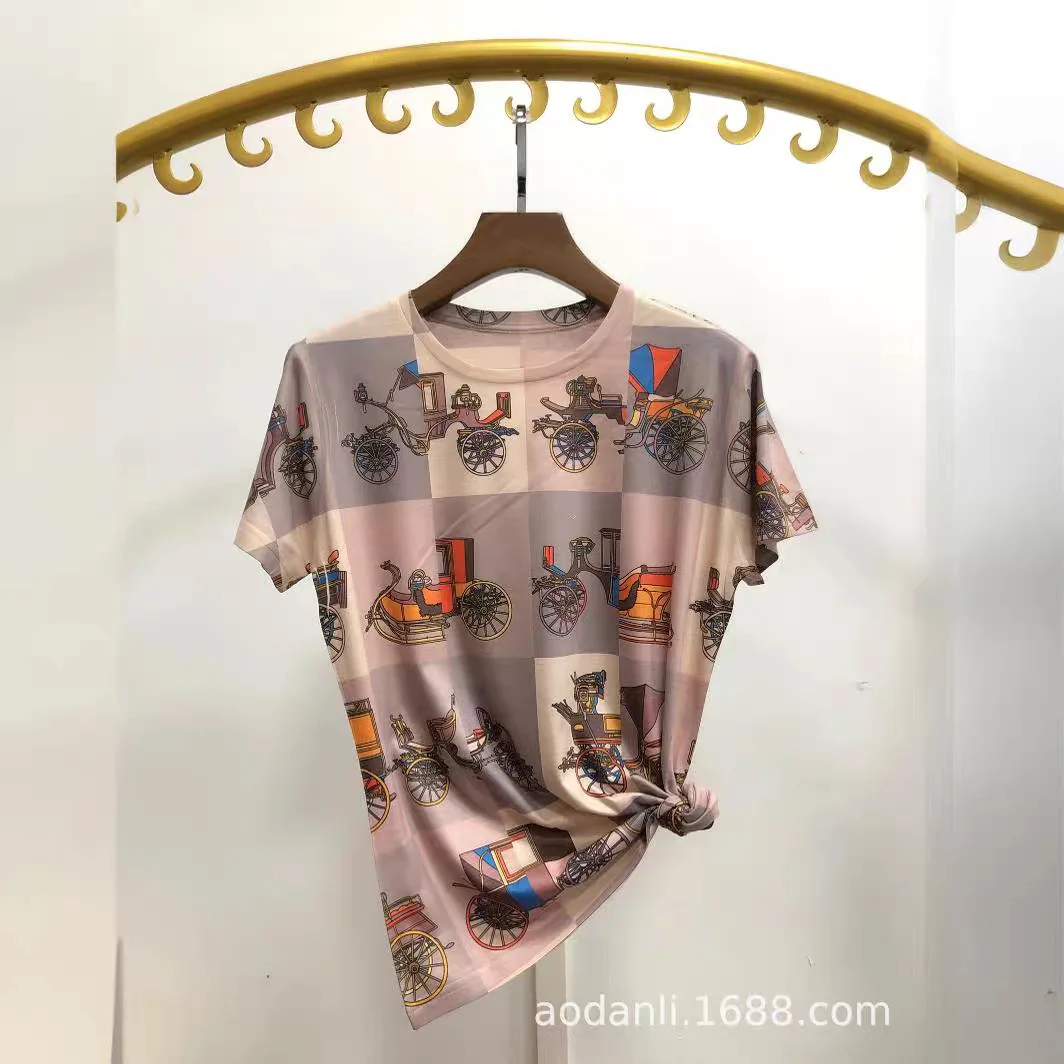 Summer De Clothing - Koszulki w kratę dla kobiet 2025,