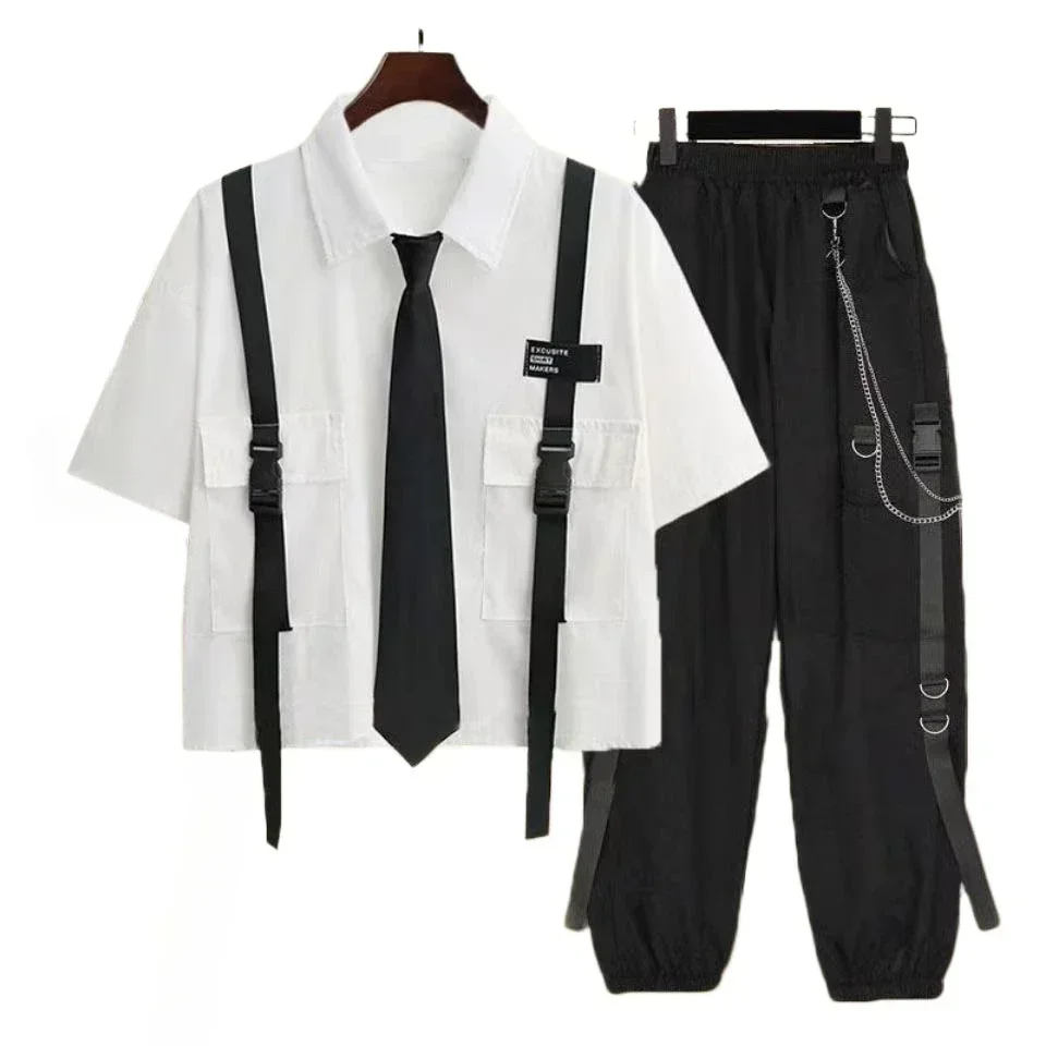 Summer Goth Clothing - Casualowe spodnie Cargo dla kobiet, wiosenne