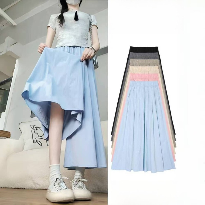 Palazzo Pant Wide - Damskie letnie spodnie palazzo z wysokim