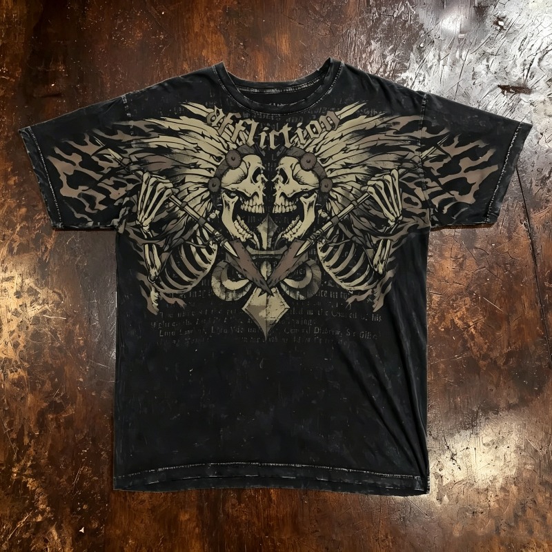 Summer Goth Clothing - Męska letnia koszulka z krótkim rękawem