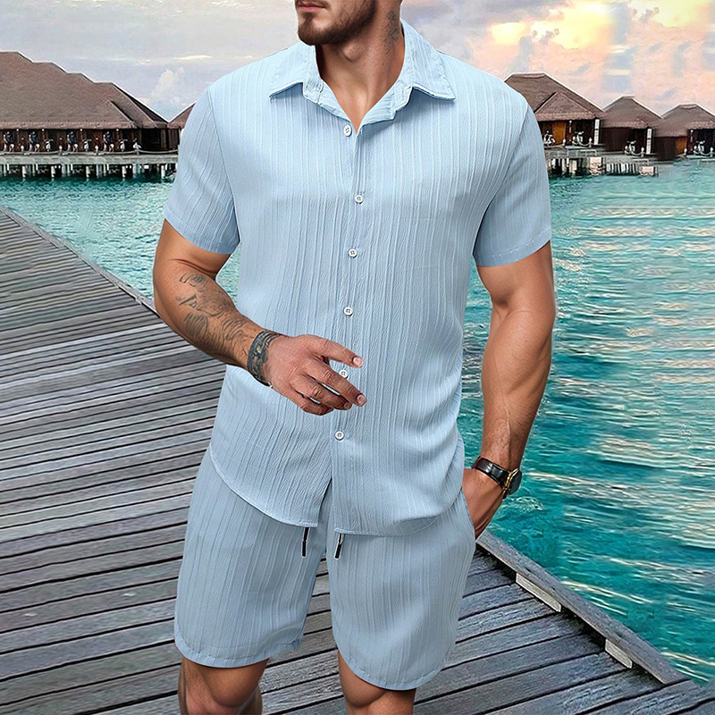 Summer Clothing Trends - Męski zestaw na lato 2026: koszula