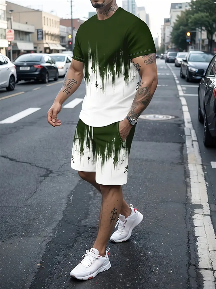 Męski Damski Gradientowy T-shi – Summer Clothing Styles For Women recenzja i cena
