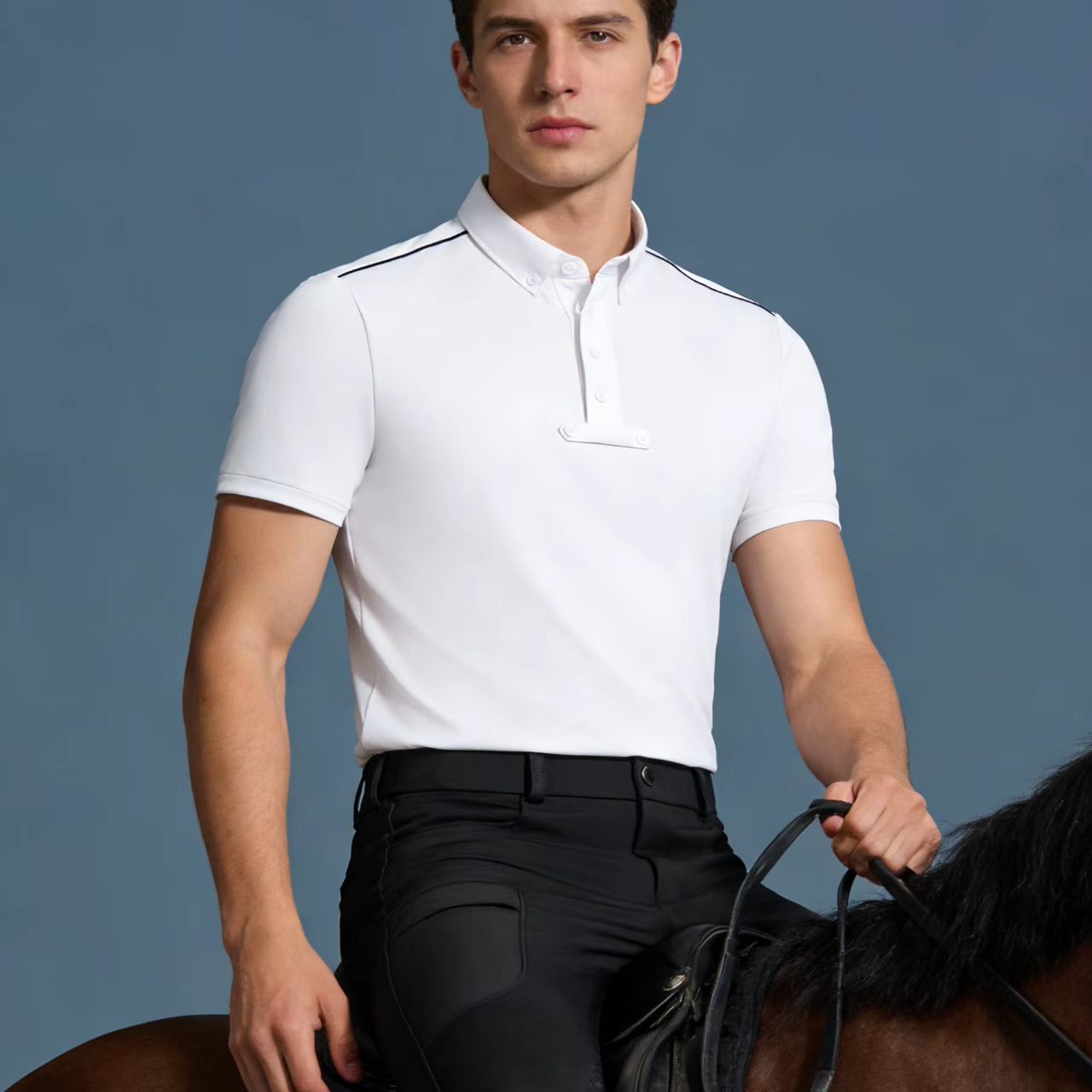Męska koszulka jeździecka polo – Summer Equestrian Clothing recenzja i cena
