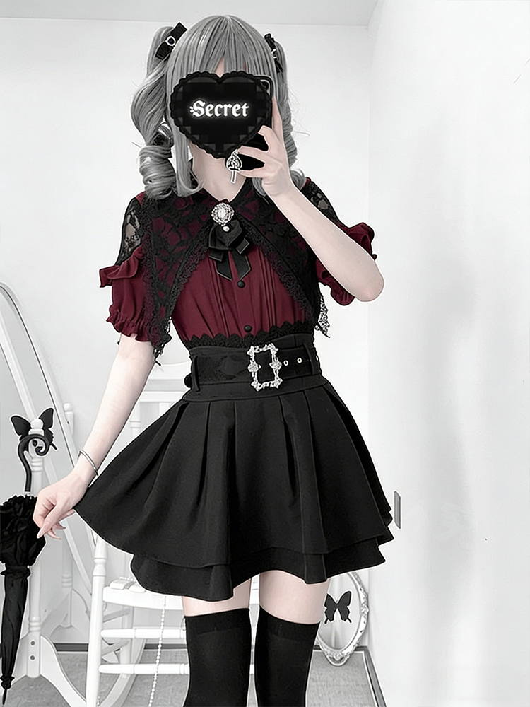 Gotycka koszula z odkrytymi ra – Summer Goth Clothing recenzja i cena