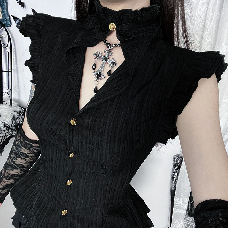 Gotyckie, mroczne bluzki koszu – Summer Goth Clothing recenzja i cena
