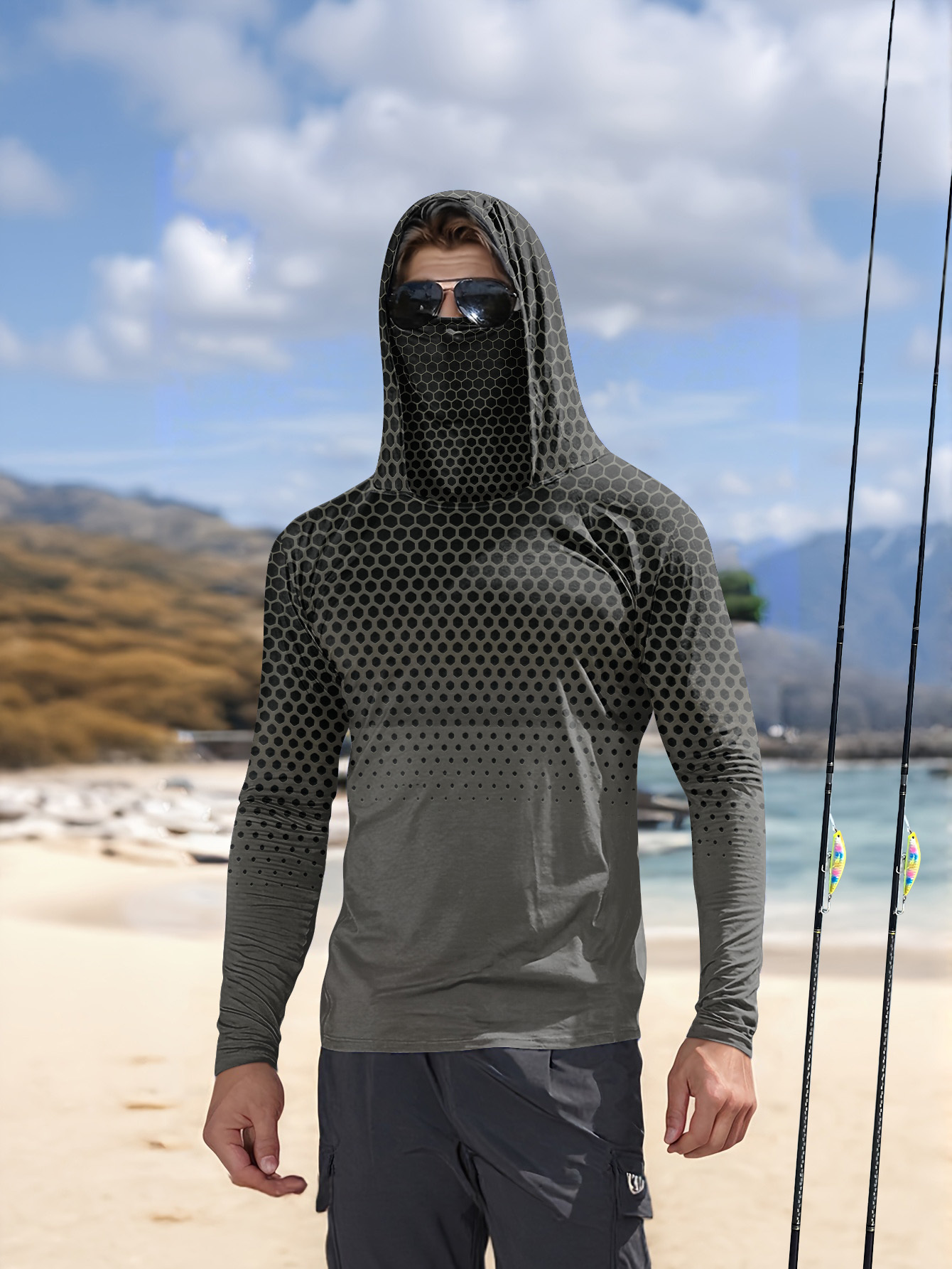 Męska koszulka wędkarska z kap – Summer Uv Clothing recenzja i cena