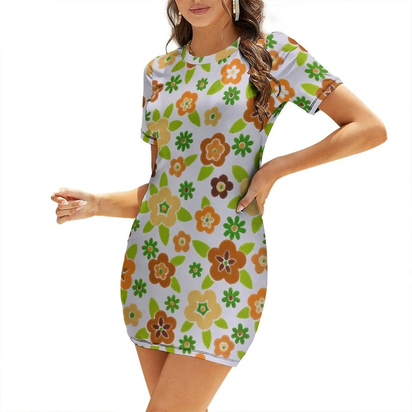 Sukienka z krótkim rękawem z n – Summer Clothing Online recenzja i cena