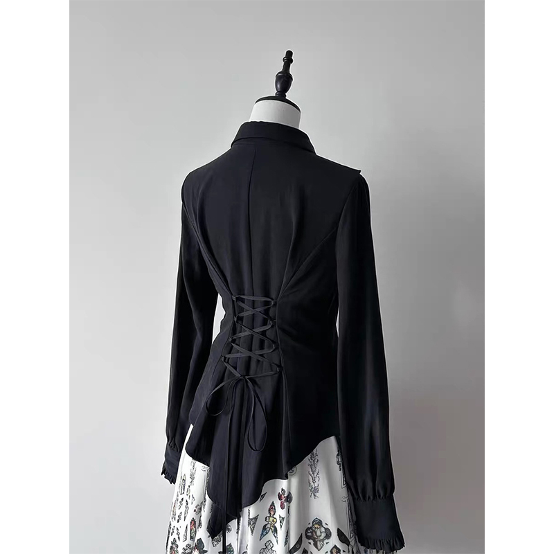 Gotyckie Falbanki Czarne Koszu – Summer Goth Clothing recenzja i cena