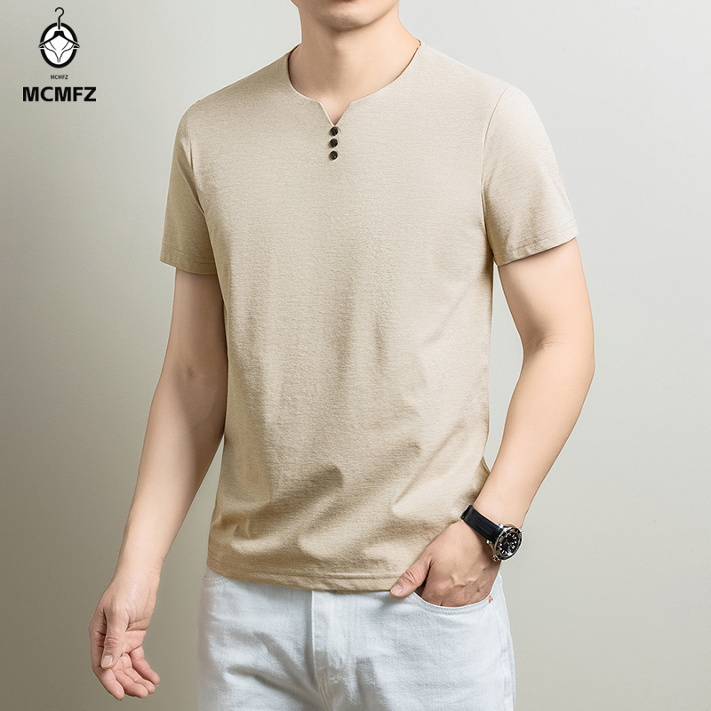 Męska koszulka Henley, wygodna – Summer Cloth recenzja i cena