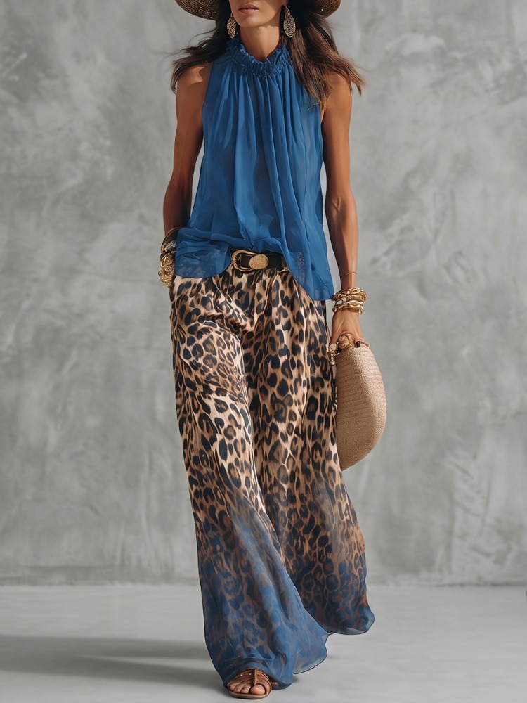Yeezzi Damskie Modne Spodnie z – Palazzo Pant Wide recenzja i cena